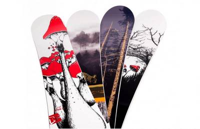 APO-Snowboard mit Bindung